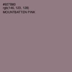 #927B80 - Mountbatten Pink Color Image